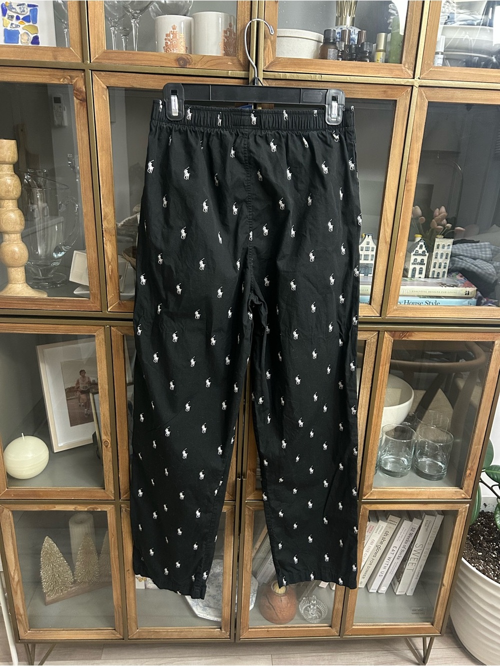 Black Polo Ralph Lauren Lounge Pants - Picture 7 of 8